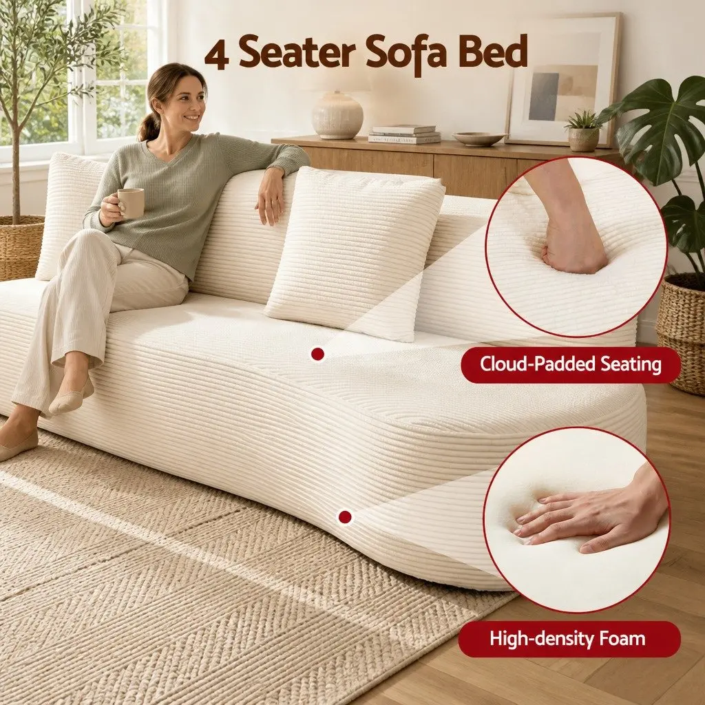 228cm Modular Sofa Bed for Living Rooms