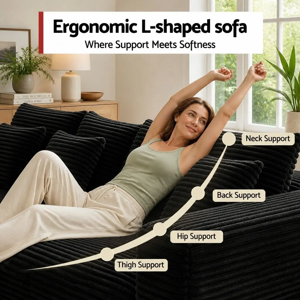 Modular Sofa Bed with Ottoman Sectional