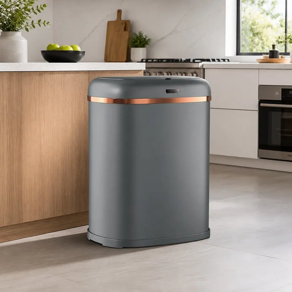 Automatic Motion Sensor Trash Bin 38L in Grey
