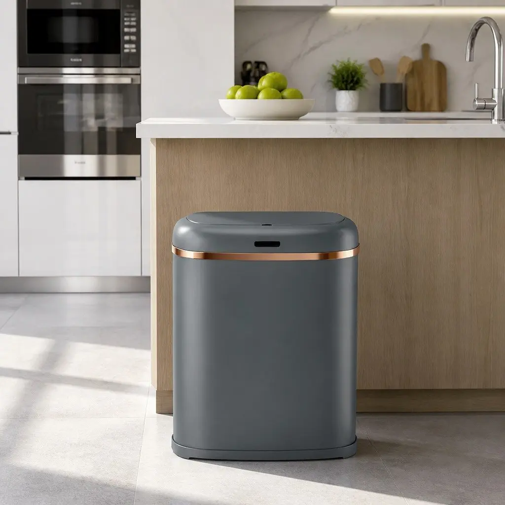 Automatic Motion Sensor Trash Bin 38L in Grey