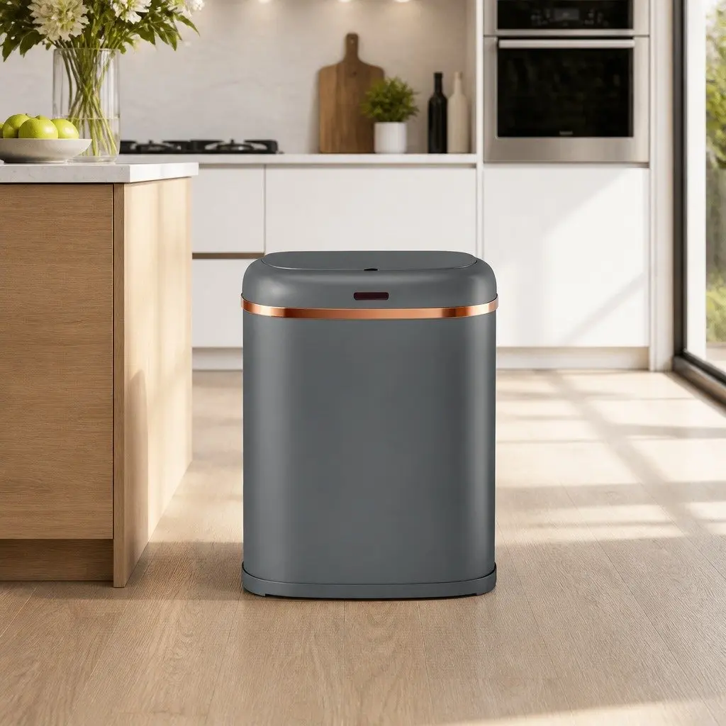 Automatic Motion Sensor Trash Bin 38L in Grey