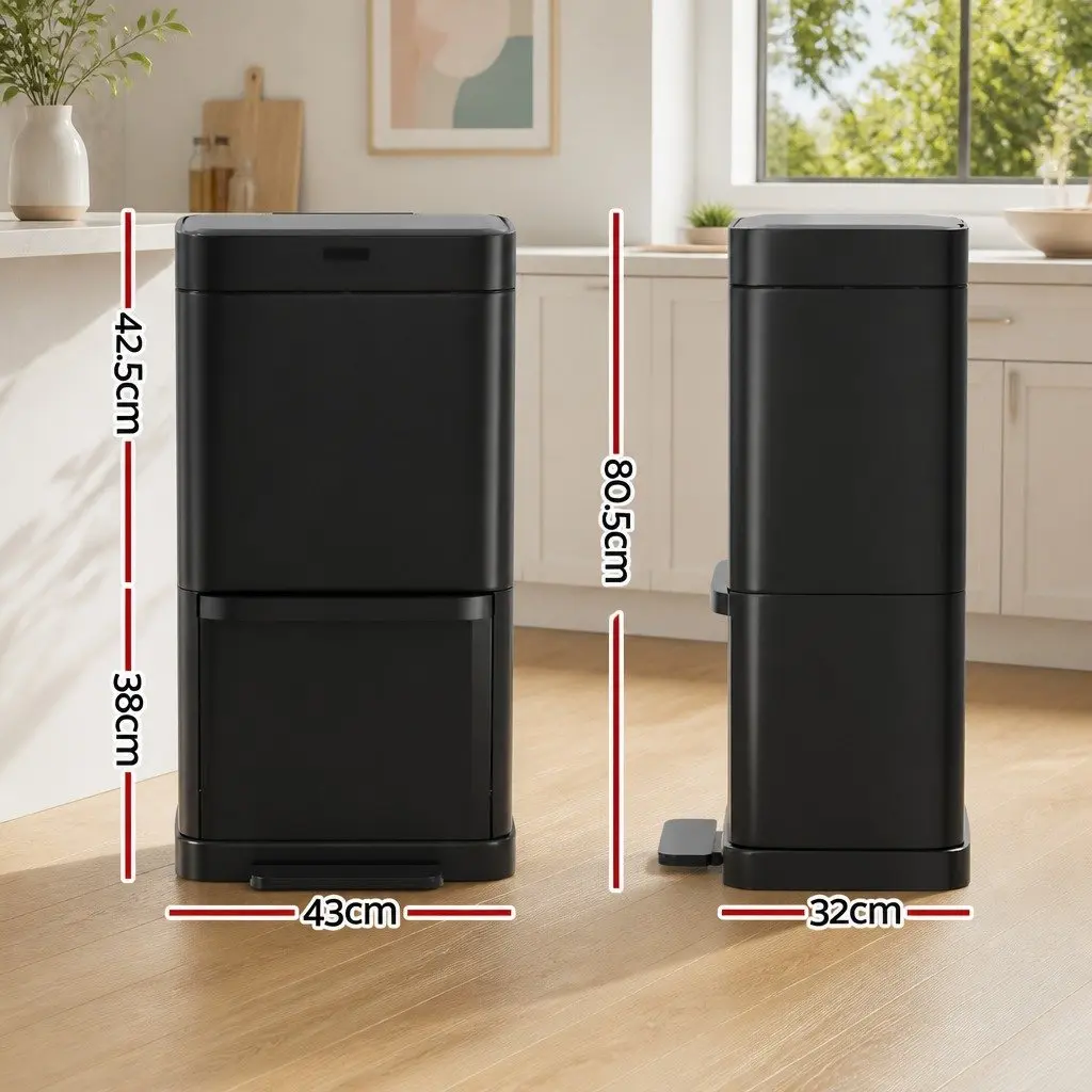 70L Motion Sensor Recycling Bin for Kitchen