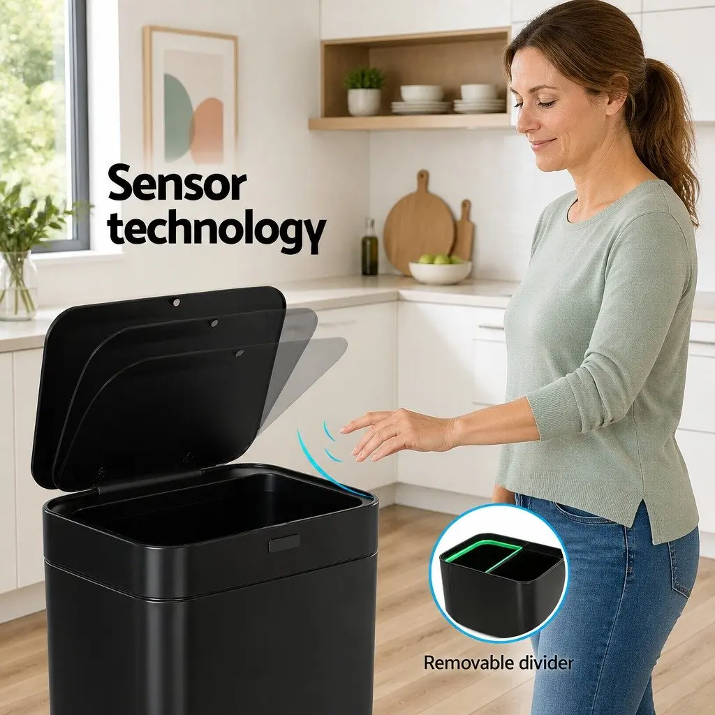 70L Motion Sensor Recycling Bin for Kitchen