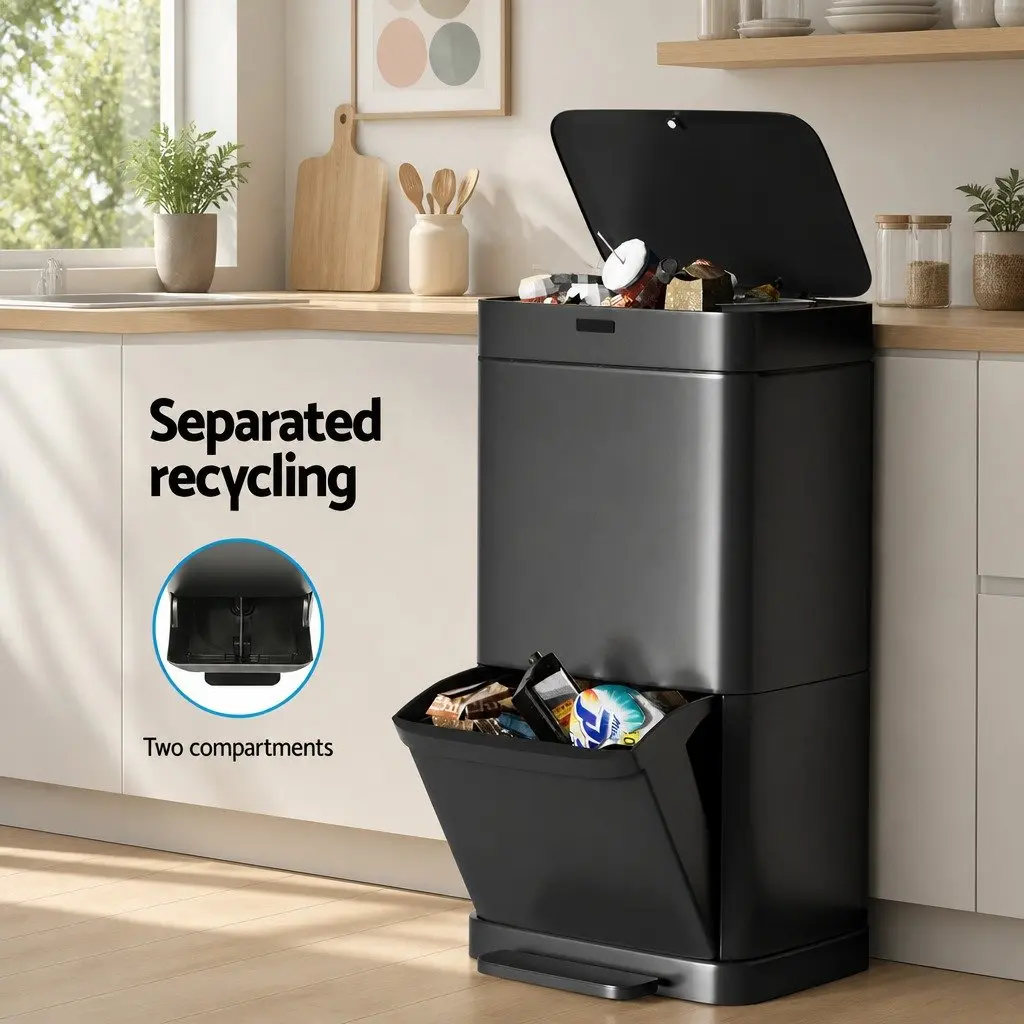 70L Motion Sensor Recycling Bin for Kitchen