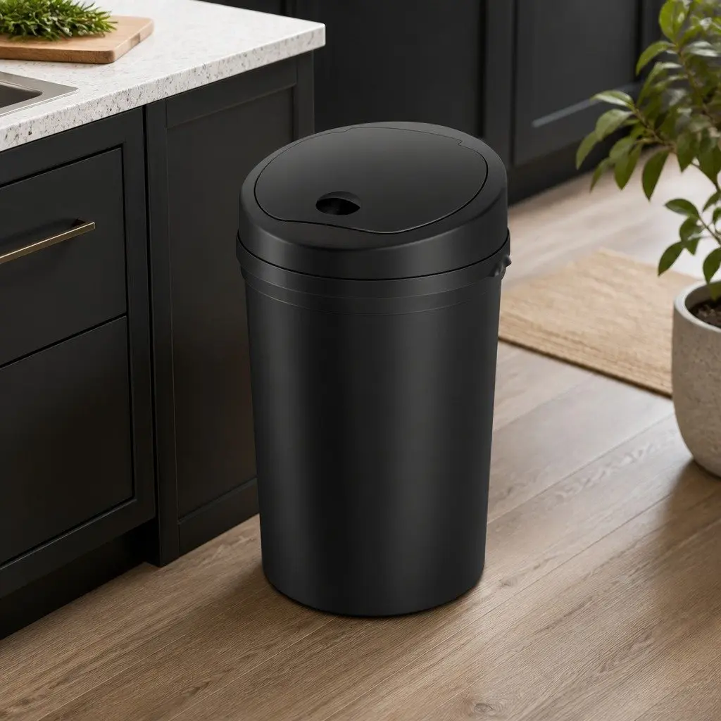 Automatic Motion Sensor Trash Can for Kitchens 9L Black