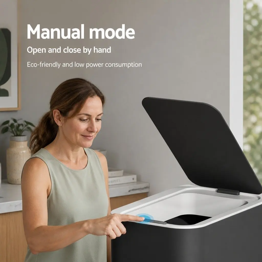 9L Automatic Hands-Free Rubbish Bin with Motion Sensor