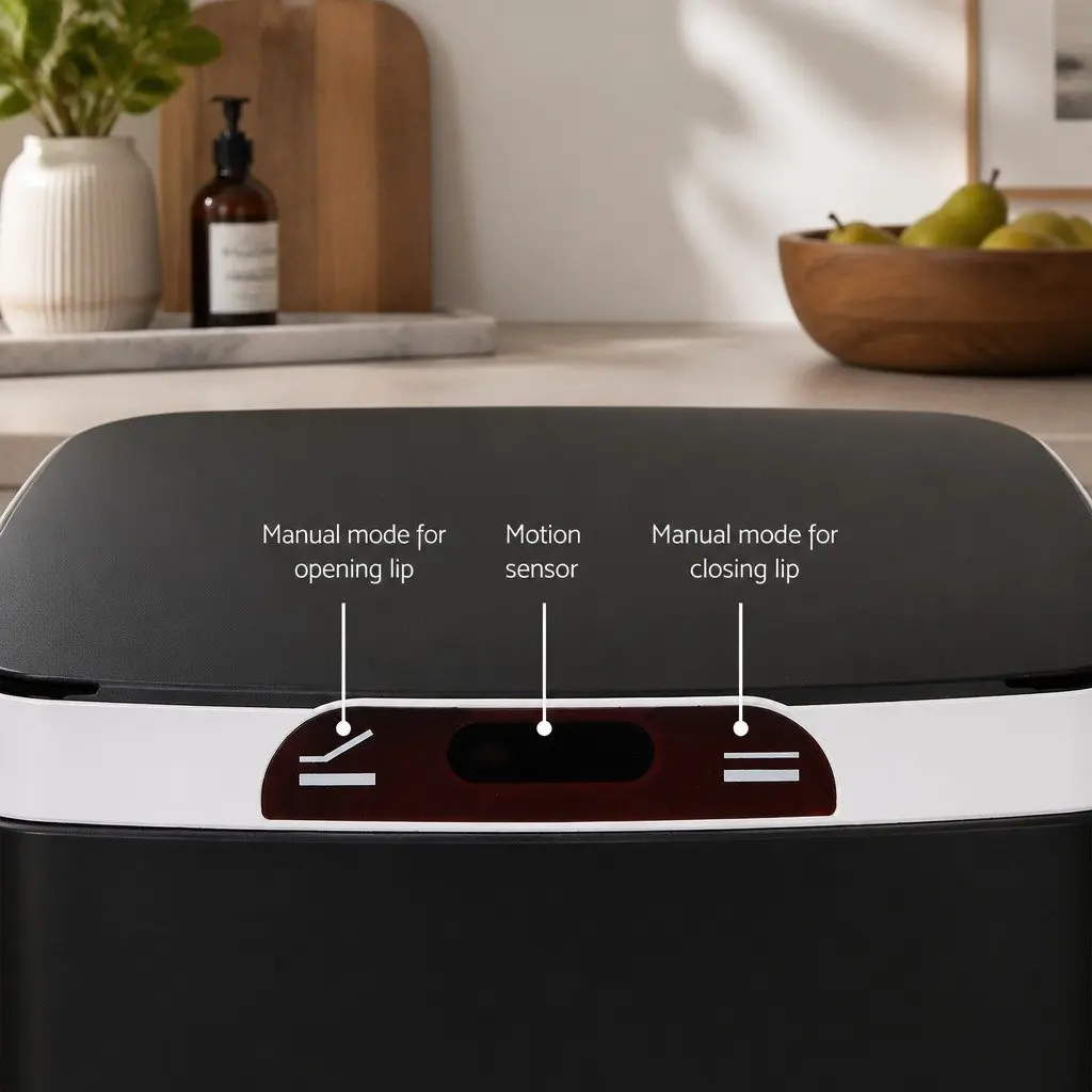 9L Automatic Hands-Free Rubbish Bin with Motion Sensor