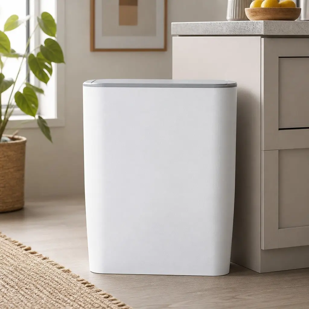 9L Automatic Motion Sensor Rubbish Bin in White
