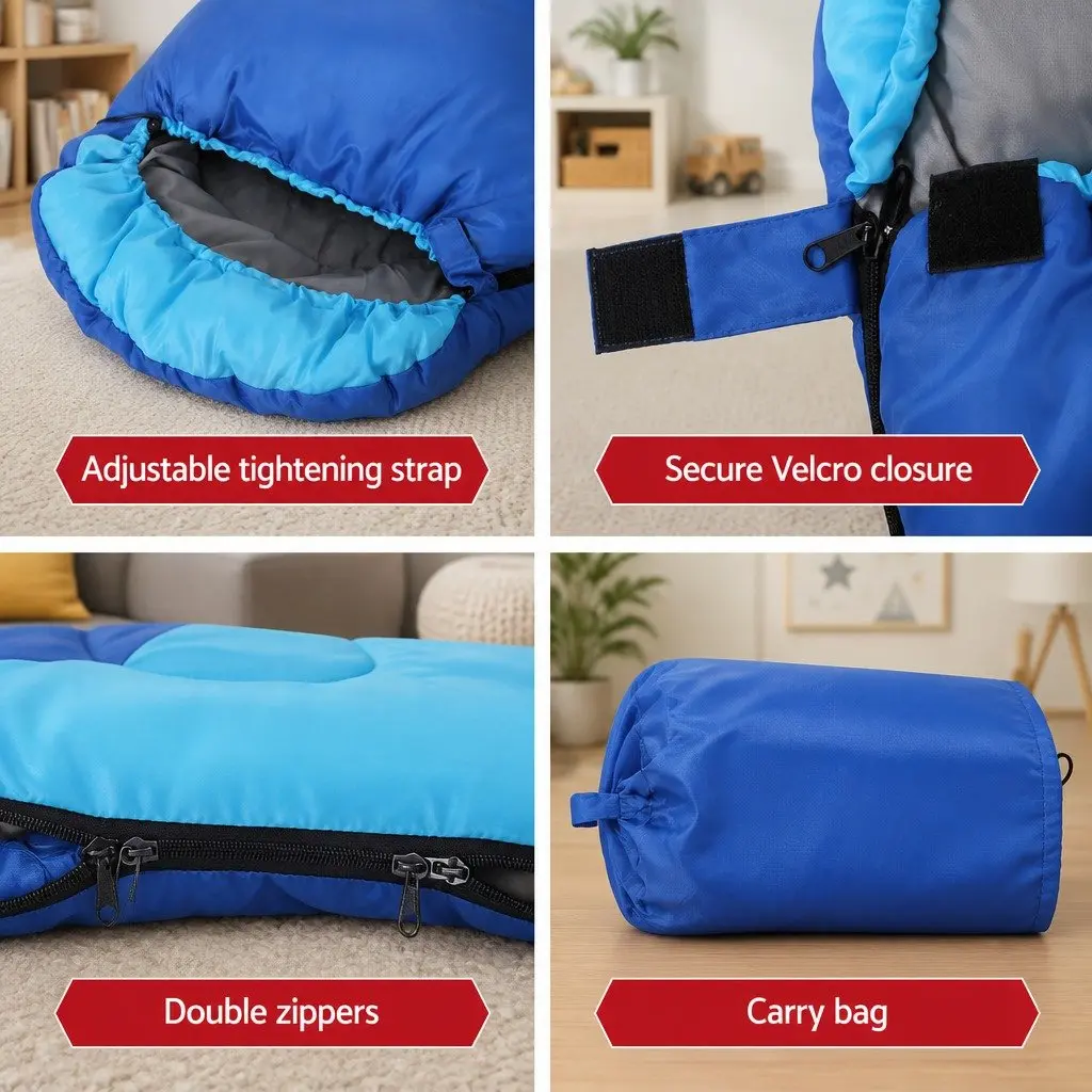 Kids Sleeping Bag 172cm for Outdoor Fun