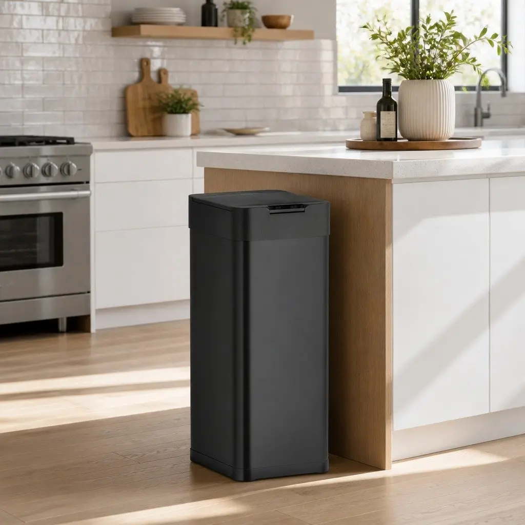 Automatic Bin Iron 50L Black
