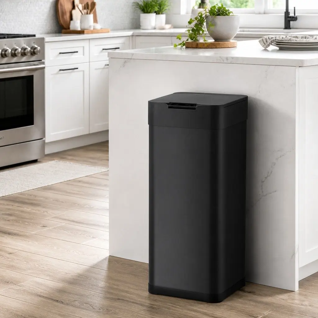 Automatic Bin Iron 50L Black
