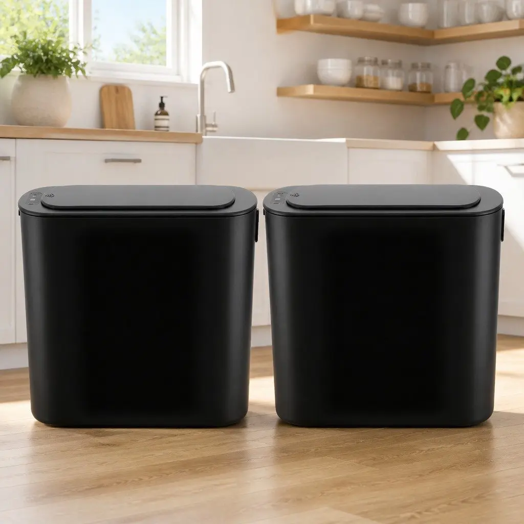 Automatic Motion Sensor Trash Bin PP 11L Black