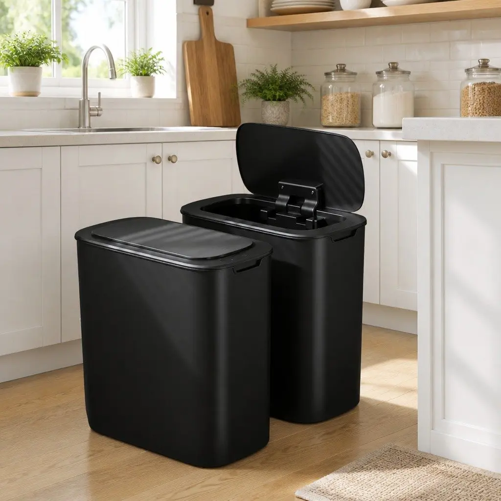 Automatic Motion Sensor Trash Bin PP 11L Black