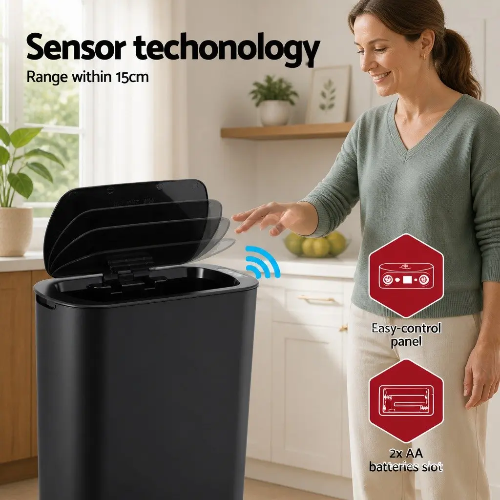 Automatic Bin PP 21L Slim Black