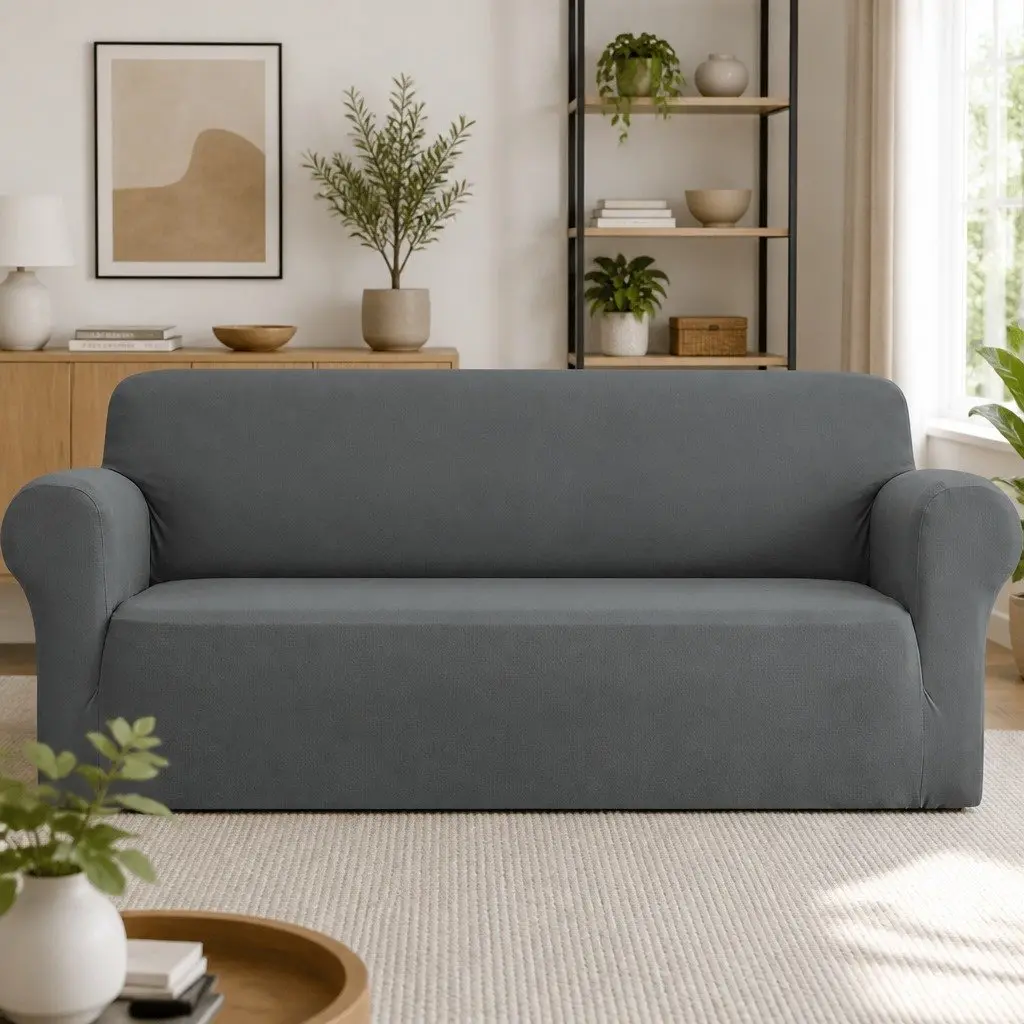 4 Seater Sofa Cover in Grey for Optimal Protection