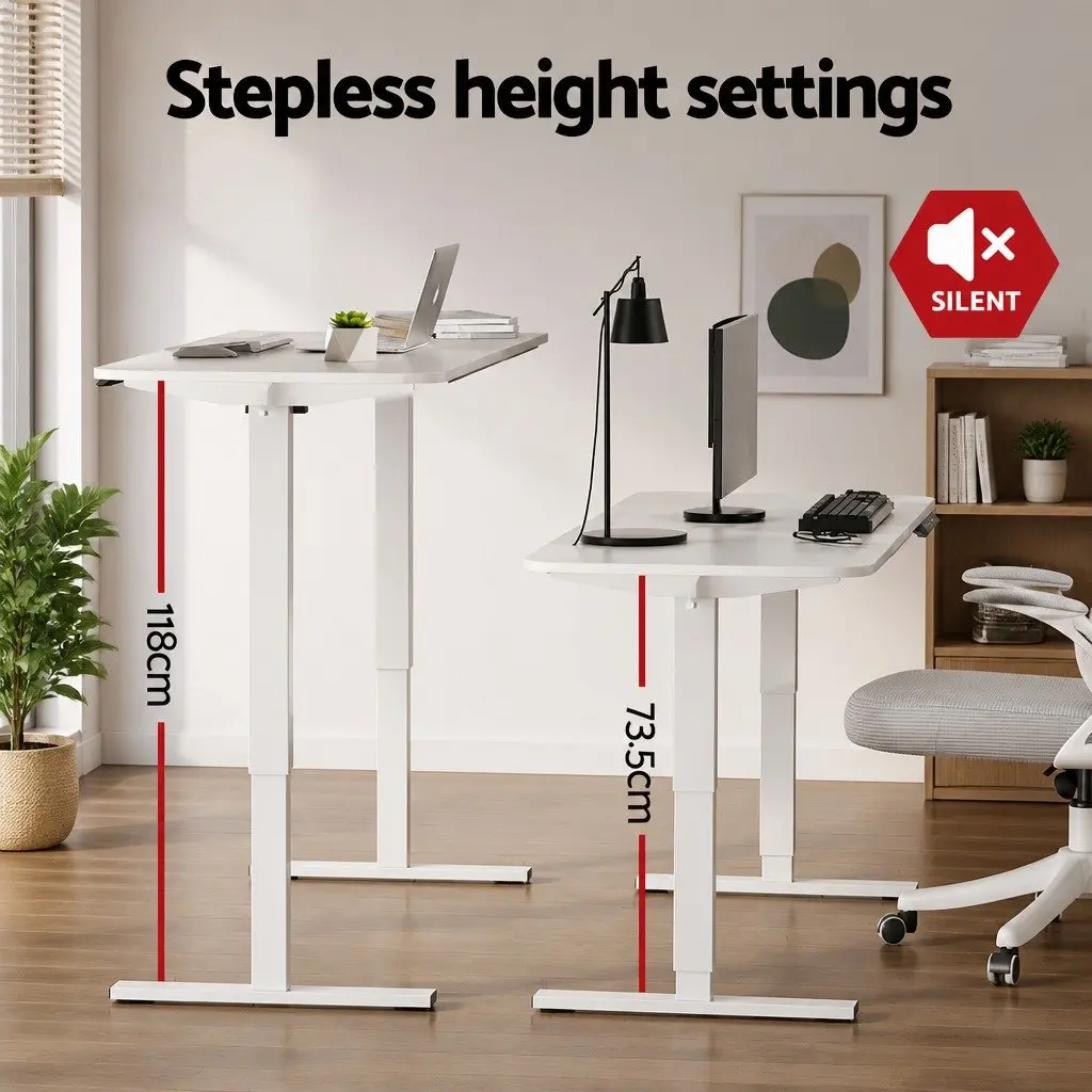 Electric Standing Desk Treadmill Combo Melamine Faced Chipboard 140cm Black