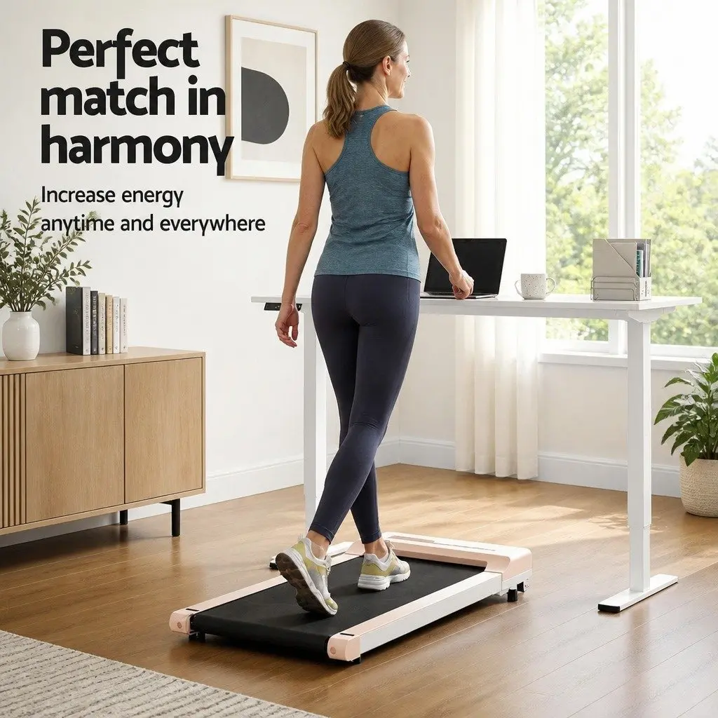 Electric Standing Desk with Treadmill Walking Pad