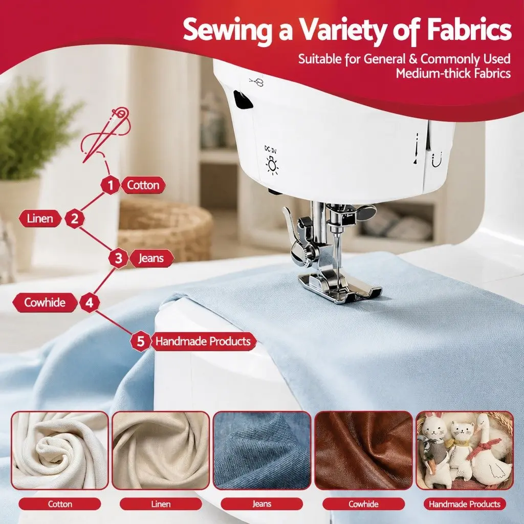 Mini Sewing Machine with 39 Stitch Options