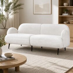 Modern 3 Seater Sofa with Durable Sherpa Fleece