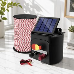 Durable Solar Electric Fence Energiser for Livestock 3KM