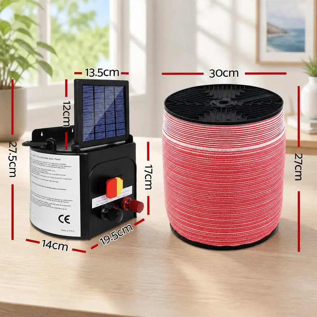 Solar Electric Fence Energiser 3KM Kit