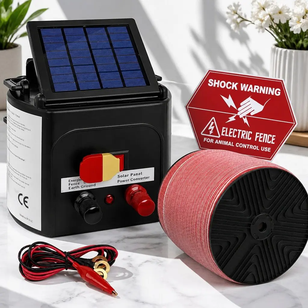 Solar Electric Fence Energiser 3KM Kit