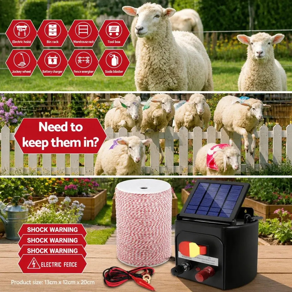 Solar Electric Fence Energiser for 5KM