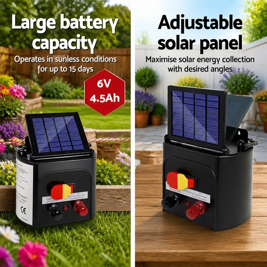 Solar Electric Fence Energiser for 5KM