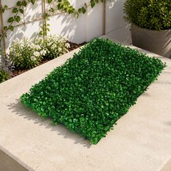 Artificial Boxwood Hedge Panel Green Vertical Garden Wall Screen Indoor Outdoor