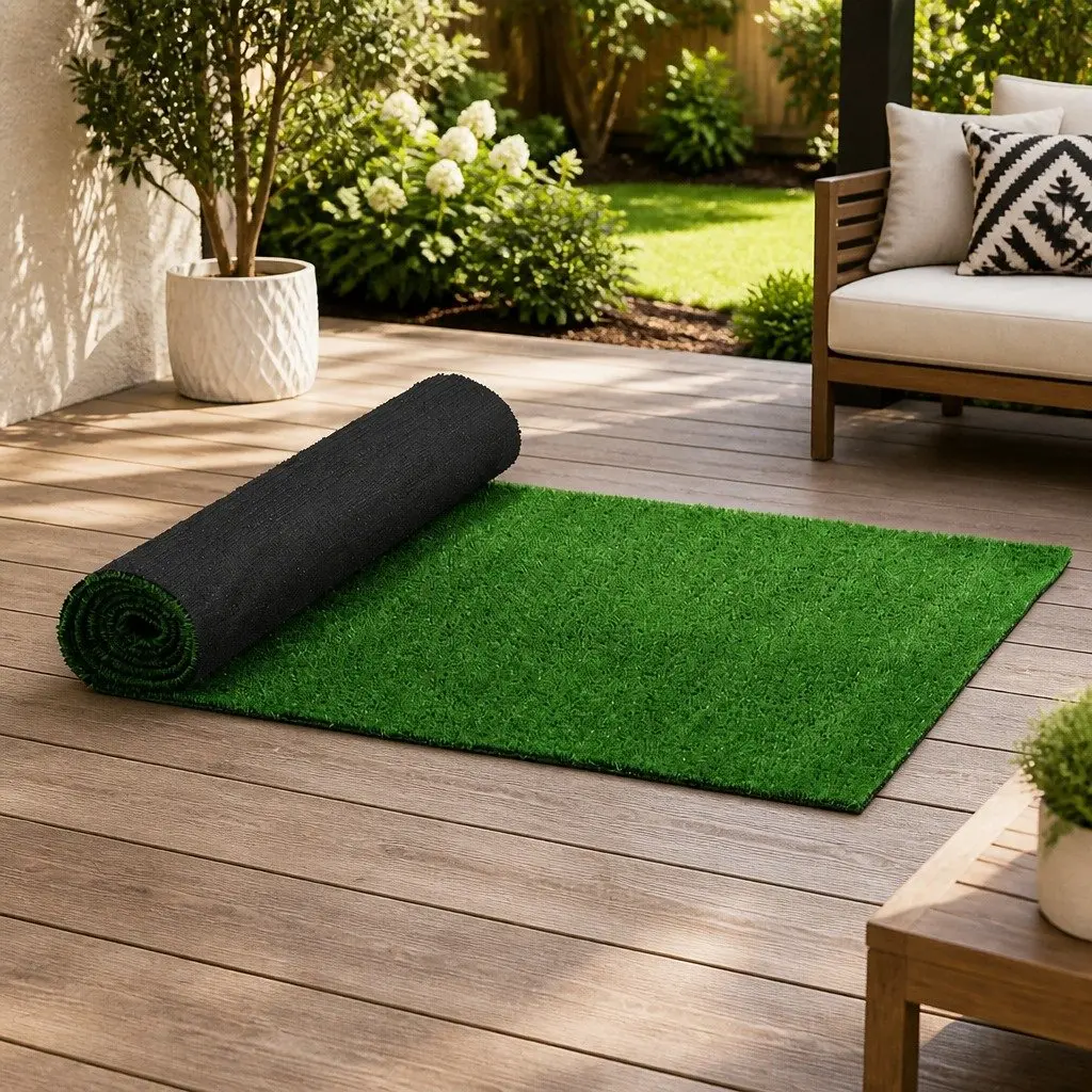 Artificial Grass Synthetic Turf Polyethylene 80SQM Olive Green