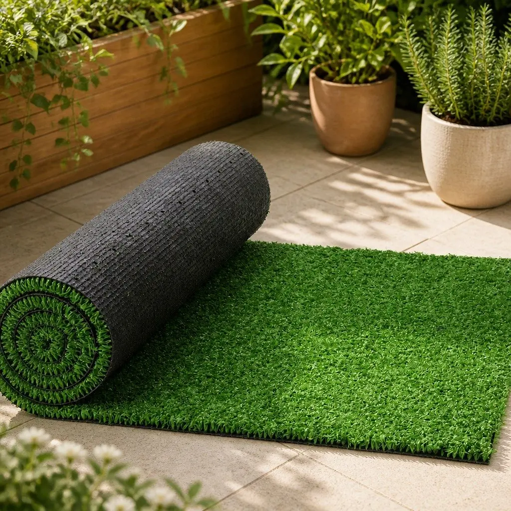 Artificial Grass Synthetic Turf Polyethylene 80SQM Olive Green