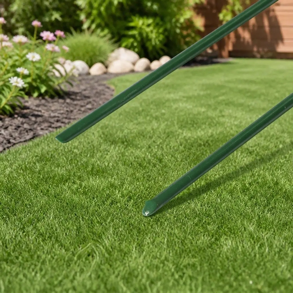 Synthetic Grass Pins Steel 150mm Green 50 Piece U-Shape Garden Turf Fixing Landscape Installation