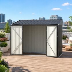 Galvanised Steel Garden Shed 3.05x1.5M for Outdoor Use