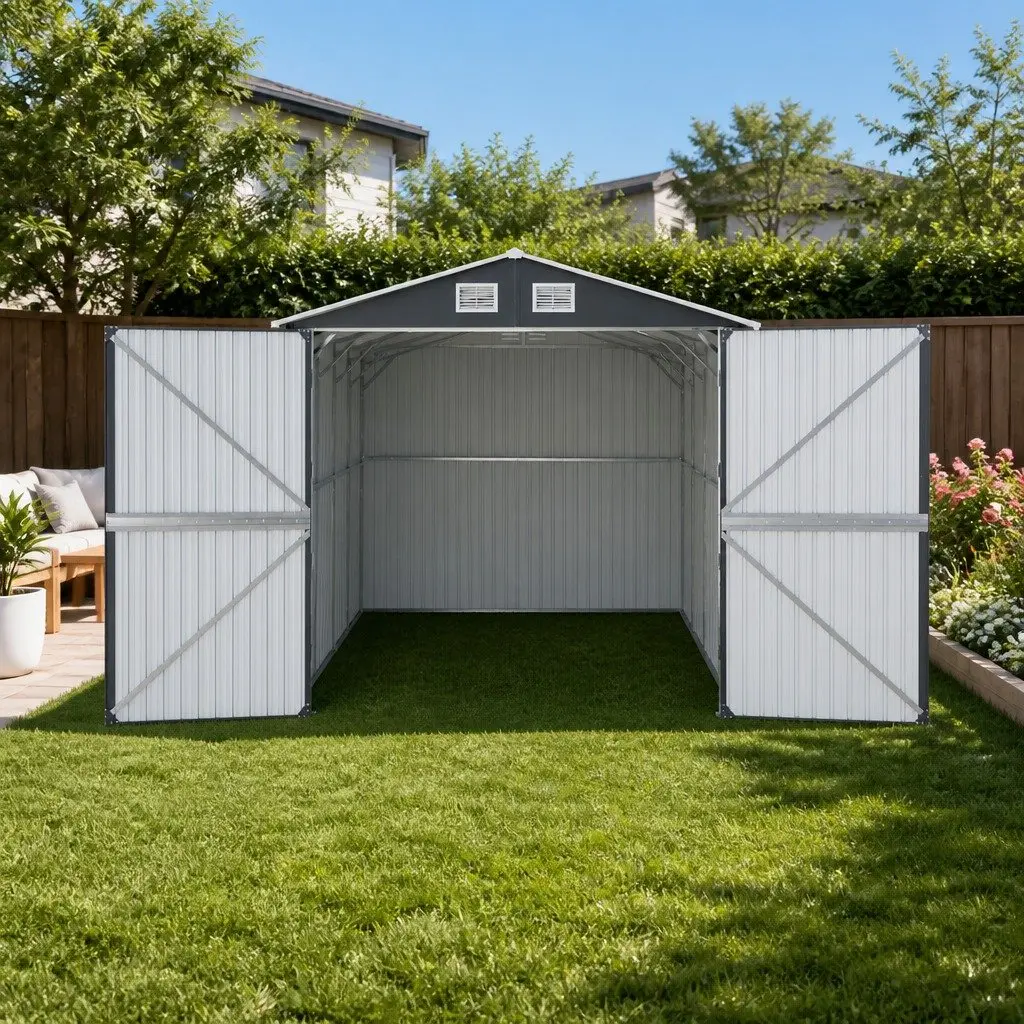 Garden Shed for Outdoor Tool Storage 3x5.38M