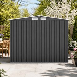 Durable Metal Garden Shed 2.58x3.14M with Sliding Door