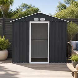 Garden Shed Outdoor Storage 2.15x1.3M Tool Workshop House Shelter Sliding Door