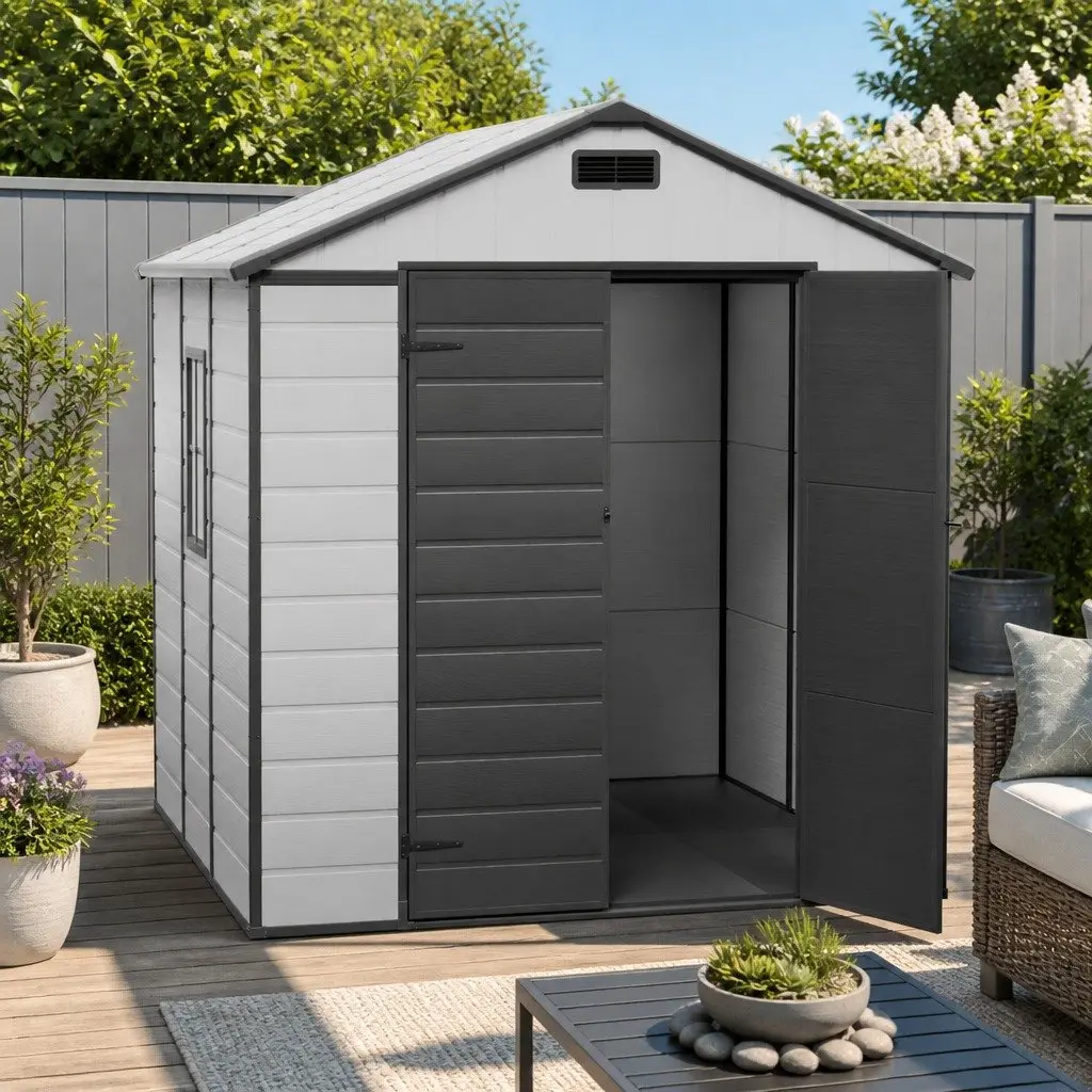 Garden Shed with Gable Roof for Outdoor Storage