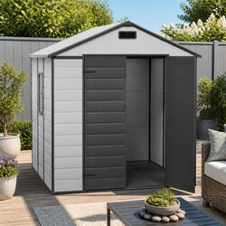Garden Shed Outdoor Storage Tool Workshop House Shelter 2.15 x 2.14M Gable Roof