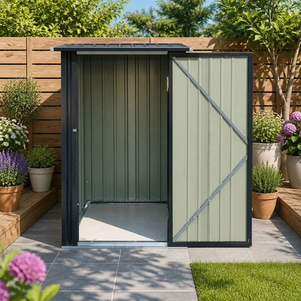 Garden Shed Galvanized Steel 0.99x1.04M Anthracite