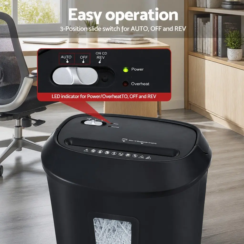 Electric Paper Shredder for Home & Office