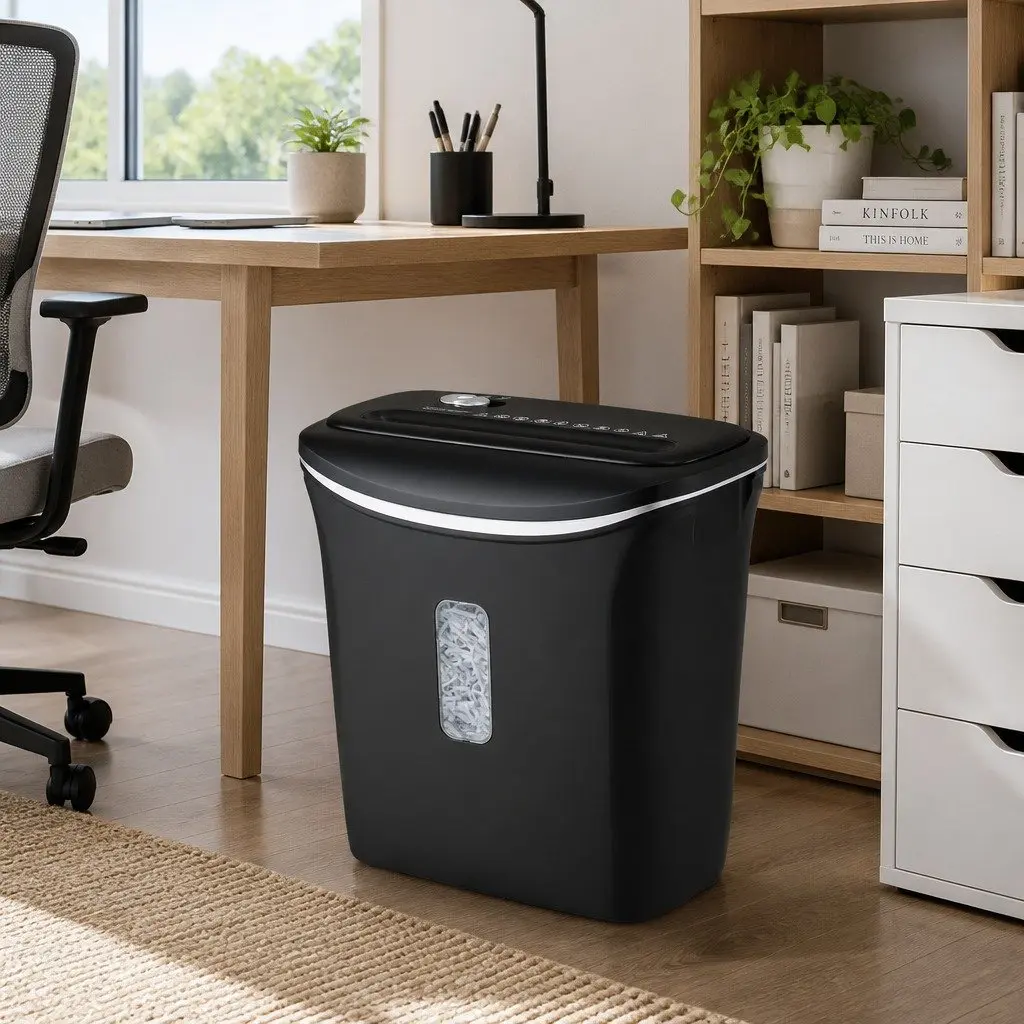 12L Cross-Cut Paper Shredder for 8 Sheets