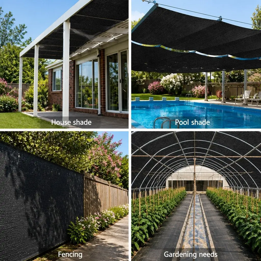 Shade Cloth UV-Stabilised HPDE 1.83m x 10m Black
