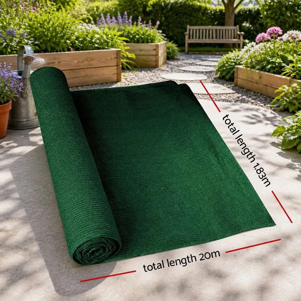 Green Shade Cloth Roll 1.83m x 20m UV-Stabilised