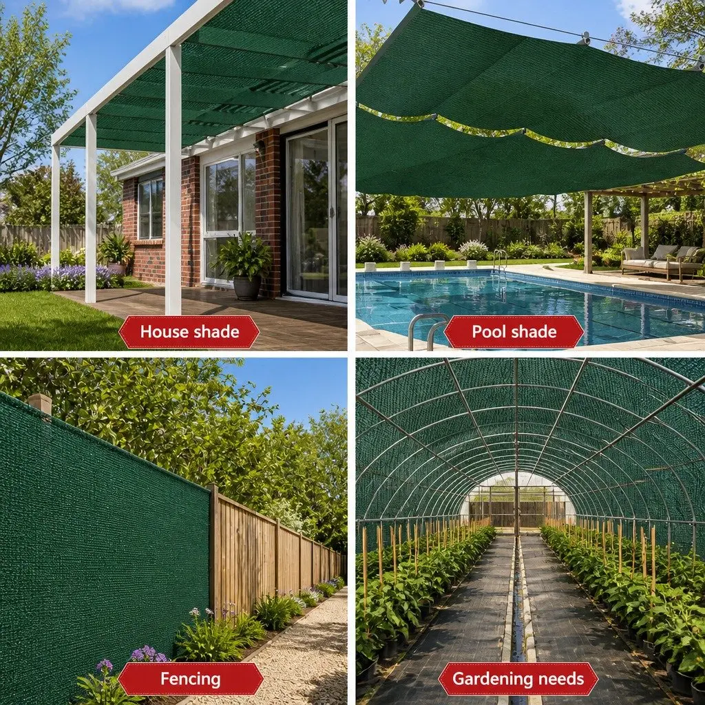 Green Shade Cloth Roll 1.83m x 20m UV-Stabilised