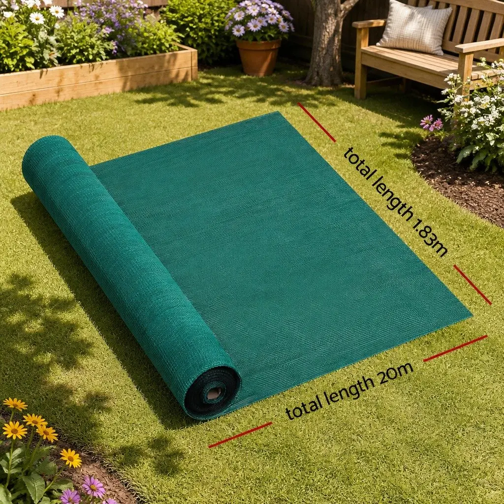 Shade Cloth UV Stabilized HPDE 1.83m x 20m Green Heavy Duty Garden Greenhouse