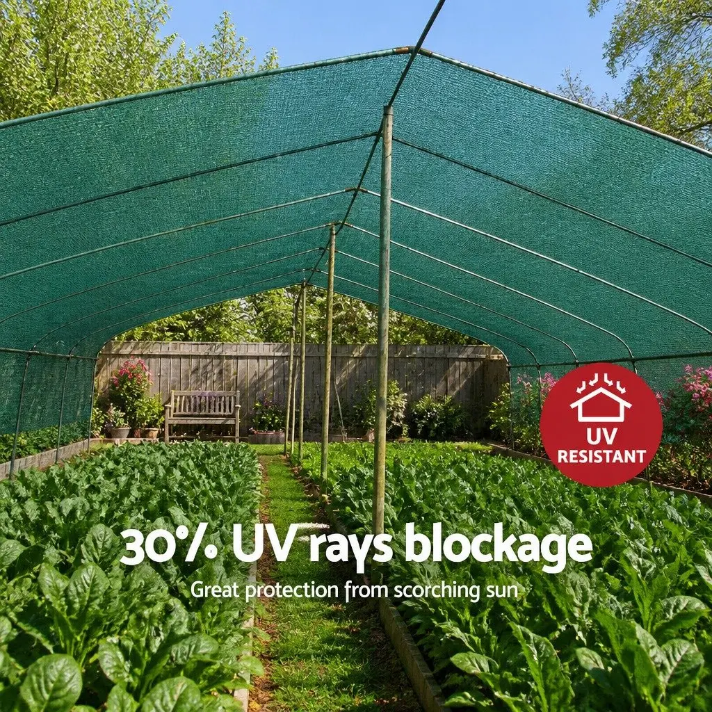 Shade Cloth UV Stabilized HPDE 1.83m x 20m Green Heavy Duty Garden Greenhouse