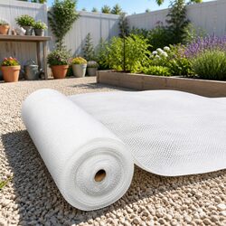Heavy Duty White Shade Cloth Roll - 50% UV Block