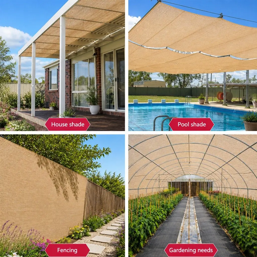 Beige Shade Cloth Roll 3.66m x 10m for Greenhouses