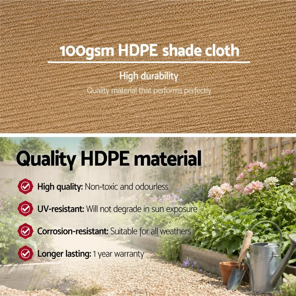 Beige Shade Cloth Roll 3.66m x 10m for Greenhouses