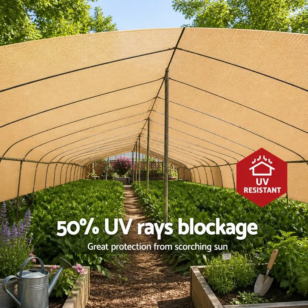 Beige Shade Cloth Roll 3.66m x 10m for Greenhouses